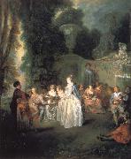 Jean-Antoine Watteau Wenetian festivitles oil painting